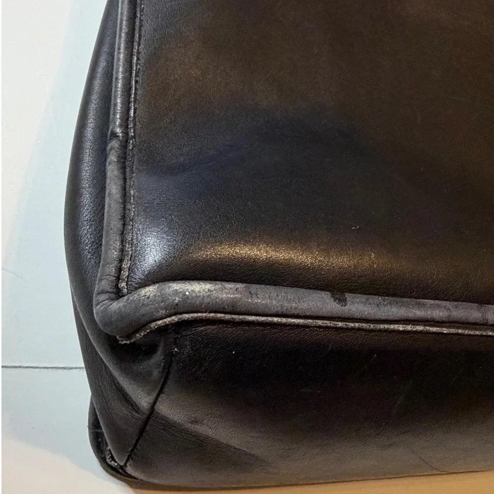 Vintage Coach Beekman Briefcase Black Leather Messenger Bag 041-4133 USA Made